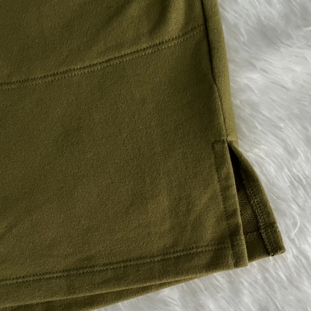 Ava & Viv Plus Shorts Sz 2X Elastic Waist Pockets High Rise Olive Green - Picture 3 of 7